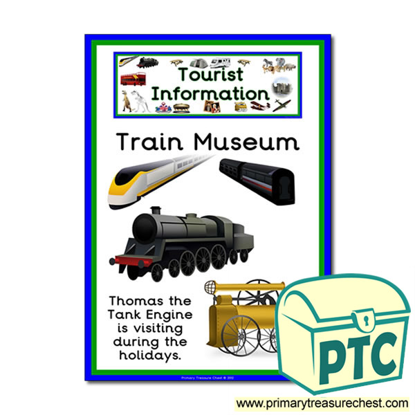 Train Museum Tourist Information Themed Poster