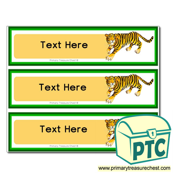 Tiger Pupil Drawer Labels (Large)