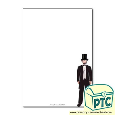 Abraham Lincoln Page Border/Writing Frame (no lines)