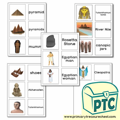 Ancient Egypt Themed Matching Cards