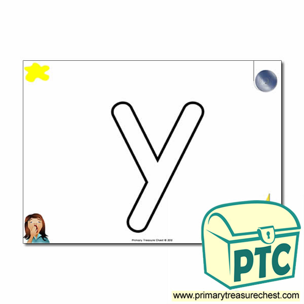 'y' Lowercase Bubble Letter A4 Poster containing high quality and realistic images