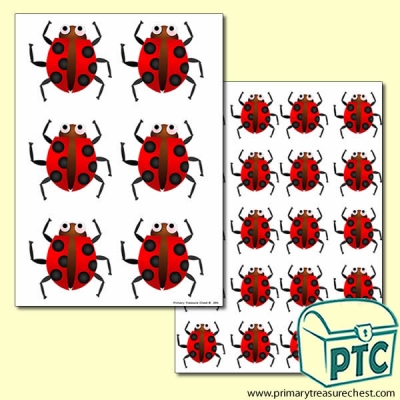 Ladybird Themed Big and Small Sheets
