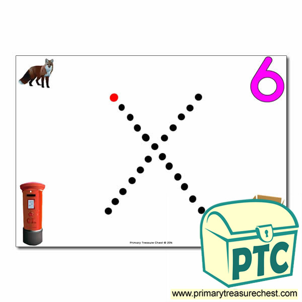 'x' Lowercase Letter Formation Activity - Join the Dots 