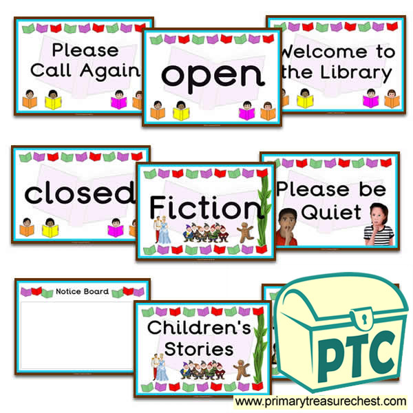 Role Play Library Signs