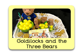 Goldilocks and the Three Bears Themed Tuff Trays for Toddlers-EYFS Children - Learning Through Play Sessions