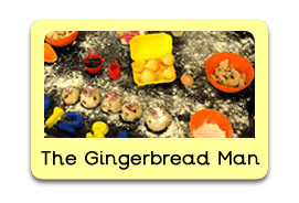 The Gingerbread Man Themed Tuff Trays for Toddlers-EYFS Children - Learning Through Play Sessions