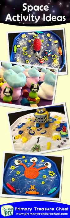 Space Themed Small World Multi-sensory Tuff Tray Activities - FREE Space Themed Teaching Resources