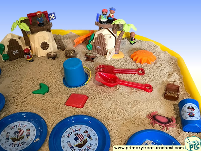 Pirates Pirate Island Themed Small World Multi Sensory Sand Tuff