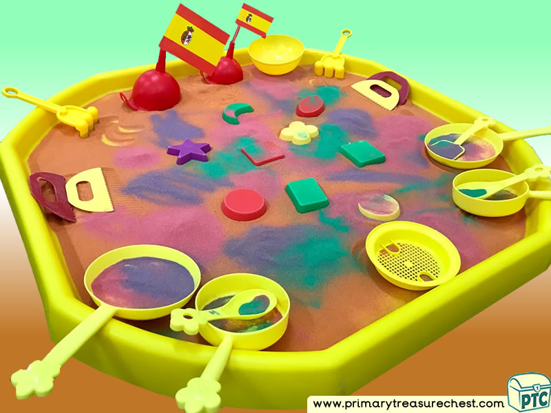 American Food - Pancake Themed Playdough Multi-sensory Tuff Tray