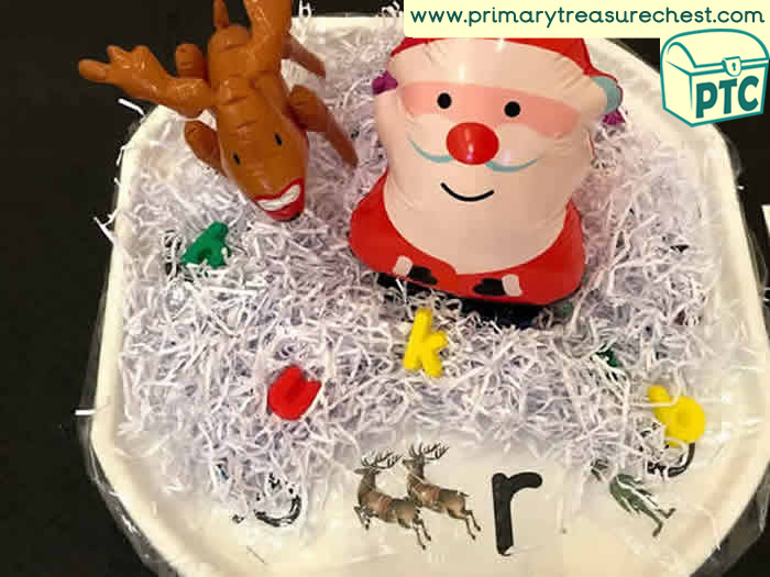 Santa Letters tuff tray - Role Play Sensory Play - Tuff Tray Ideas Early Years / Nursery / Primary