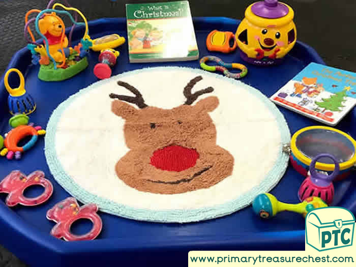 Christmas Reindeer Sensory Toys - Role Play Sensory Play - Tuff Tray Ideas Early Years / Nursery / Primary