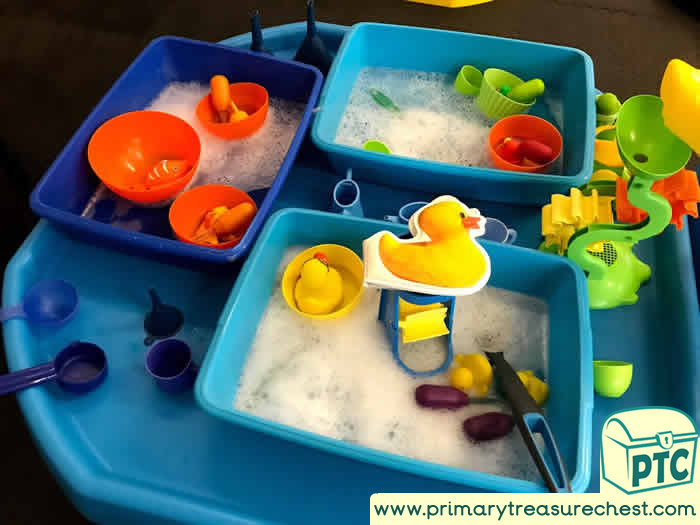 Fairground  Hook a Duck Water Play, Tuff Tray Small World Scene for Toddlers-EYFS Children