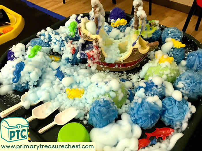 Pirates sensory small world play  - Role Play  Sensory Play - Tuff Tray Ideas Early Years – Tuff Spot / Nursery / Primary