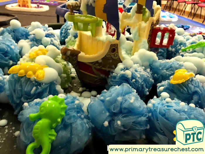 Pirates sensory small world play  - Role Play  Sensory Play - Tuff Tray Ideas Early Years – Tuff Spot / Nursery / Primary