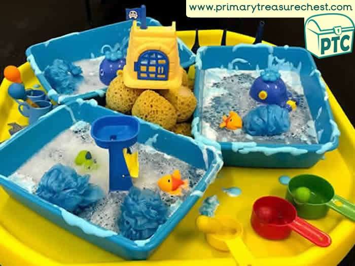 Pirates Water Play Pirates Cove - Role Play  Sensory Play - Tuff Tray Ideas Early Years – Tuff Spot / Nursery / Primary