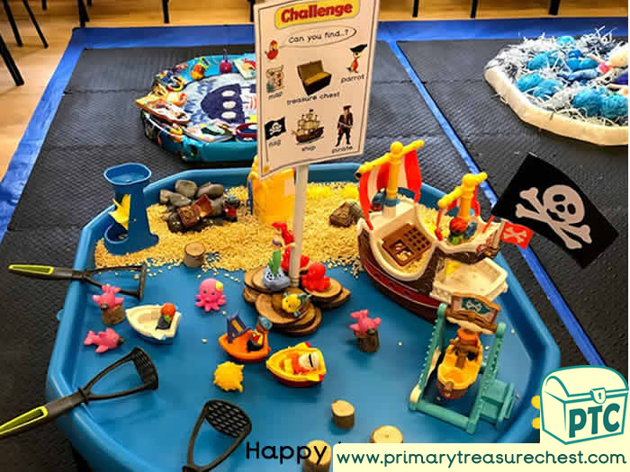 Pirates sensory small world play  - Role Play  Sensory Play - Tuff Tray Ideas Early Years – Tuff Spot / Nursery / Primary