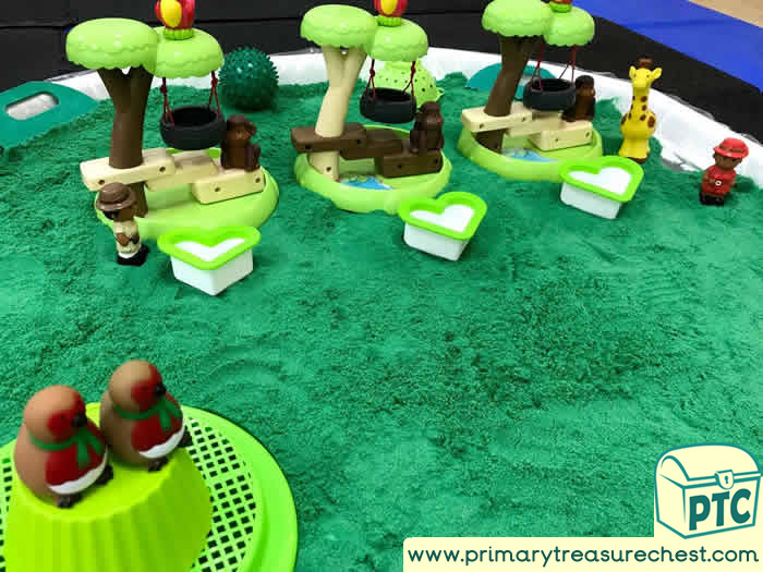 World Environment Day TREES   Sensory Play  Area tuff tray idea