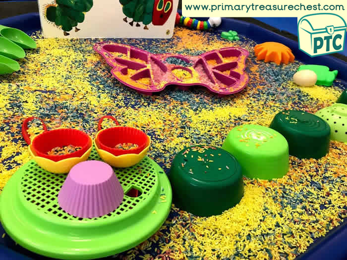 The Very Hungry Caterpillar Tuff Tray Small World Scene for Toddlers-EYFS Children