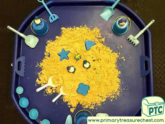 Winter Penguin Themed SAND PLAY - Role Play Sensory Play - Tuff Tray Ideas Early Years / Nursery / Primary