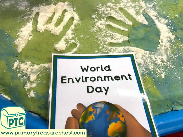 World Environment Day tuff tray idea