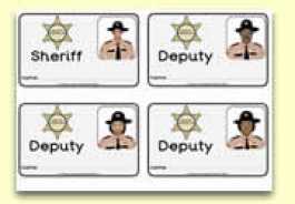 Sheriff's Department Role Play Resources