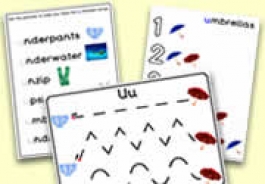 'u' Themed Phonics/Letter Sounds Activities