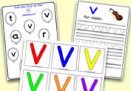 'v' Themed Phonics/Letter Sounds Activities