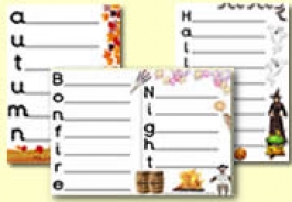 Acrostic Poem Sheets