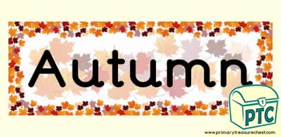 'Autumn' Display Heading/ Classroom Banner