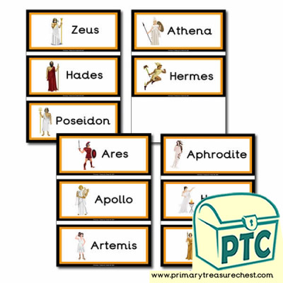 'Ancient Greeks' Themed Flashcards