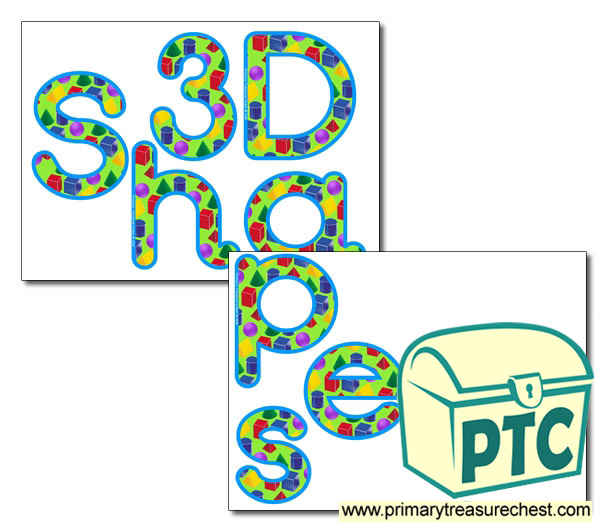 Display Letters '3D Shapes'