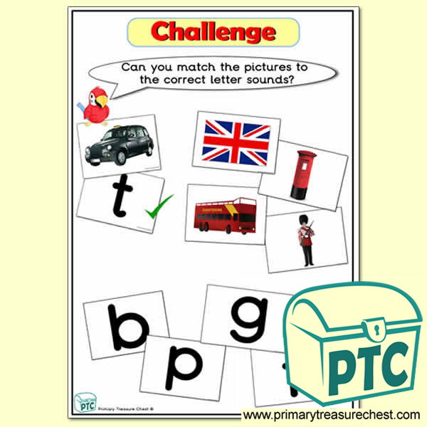 London Phonic Letter Sound Challenge Matching Sounds with Pictures