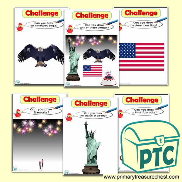 Independence Day Themed ICT Challenge Cards