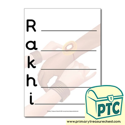 Rakhi themed Acrostic Poem Sheet