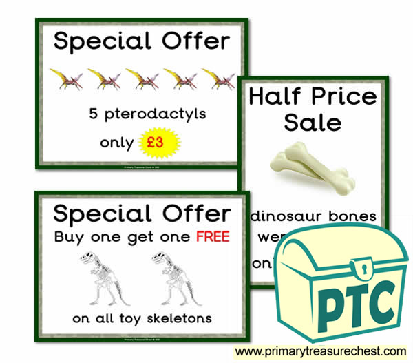Role Play Dinosaur Gift Shop PSpecial Offers