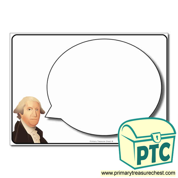 George Washington Speech Bubble Worksheet