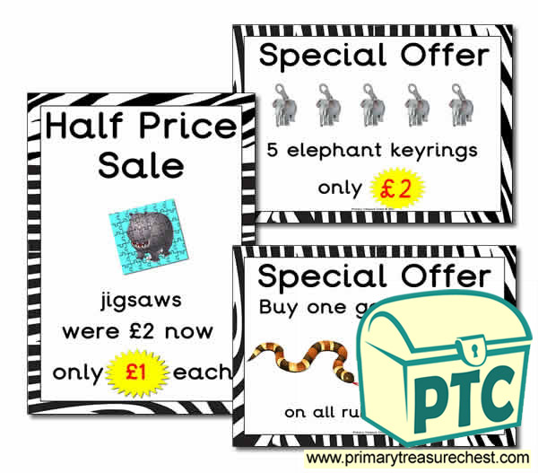 Zoo Gift Shop Special Offers (21p-£99)