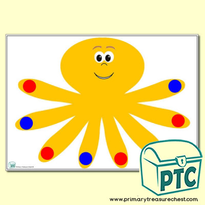 Octopus Themed Colour Matching Activity