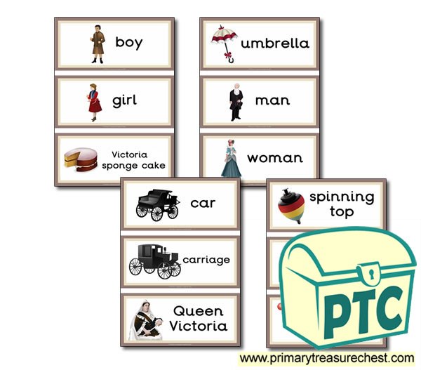 Victorian Themed Flashcards
