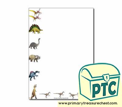 Dinosaur Themed Page Borders/Writing Frames (no lines) - Primary ...
