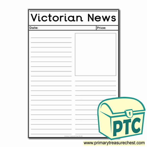 'The Victorians' Themed Newspaper Worksheets