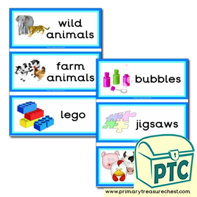 Toys Themed Flashcards - Primary Treasure Chest