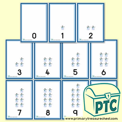 Snowman  Number Shapes 0 to 10