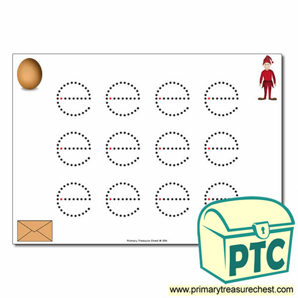 'e' Lowercase Letter Formation Activity - Join the Dots 