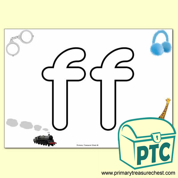 'ff' Lowercase Bubble Letter A4 Poster containing high quality and realistic images