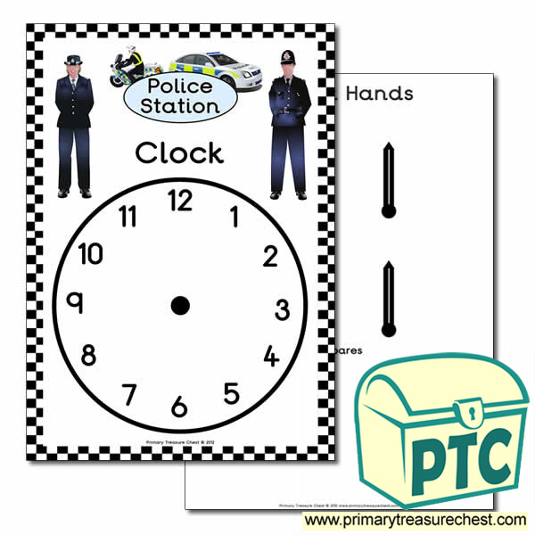 Police Station Role Play Clock