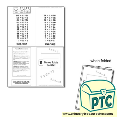 Eleven Times Table Booklet