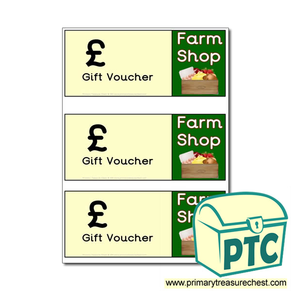 Role Play Farm Shop Shopping vouchers