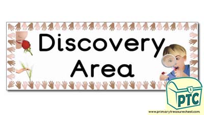  'Discovery Area' Display Heading/ Classroom Banner