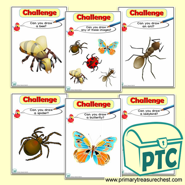 Minibeasts Ict Challenge Cards Ict In The Early Years Eyfs